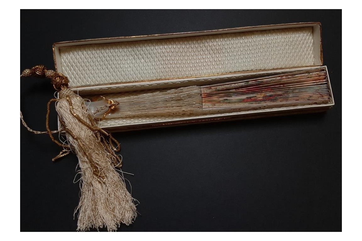 Spanish dance, fan circa 1860