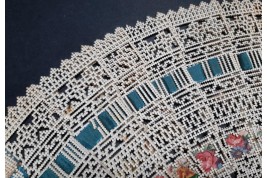 L'art du papier, éventail de gaucher, Espagne vers 1860-70