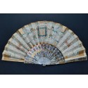 Music and Poetry, fan by Cassien-Bernard, 1882-83