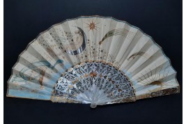 Music and Poetry, fan by Cassien-Bernard, 1882-83