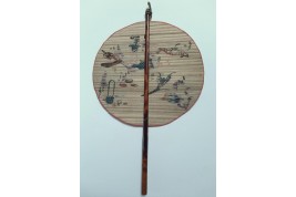 Maki-uchiwa, Japanese fan, late 19th century