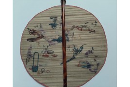 Maki-uchiwa, Japanese fan, late 19th century