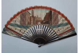 Basilica of San Giorgio in Velabro in Rome, Grand Tour fan, circa 1780