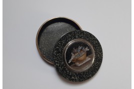 Les colombes de Pline, boite en micro-mosaïque, Italie fin XVIII ou début XIXe
