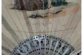 The king of Rome and his dog, lorgnette fan, circa 1816