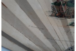 The king of Rome and his dog, lorgnette fan, circa 1816