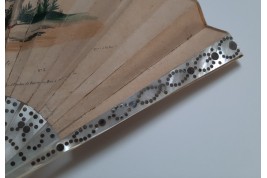 The king of Rome and his dog, lorgnette fan, circa 1816