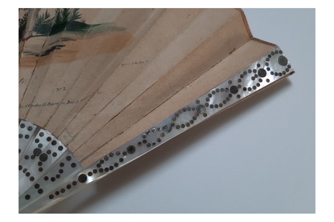 The king of Rome and his dog, lorgnette fan, circa 1816