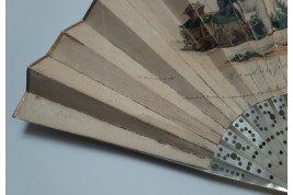 The king of Rome and his dog, lorgnette fan, circa 1816