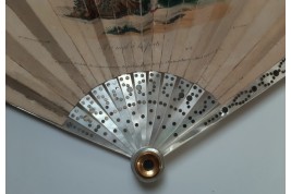 The king of Rome and his dog, lorgnette fan, circa 1816