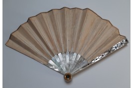 The king of Rome and his dog, lorgnette fan, circa 1816