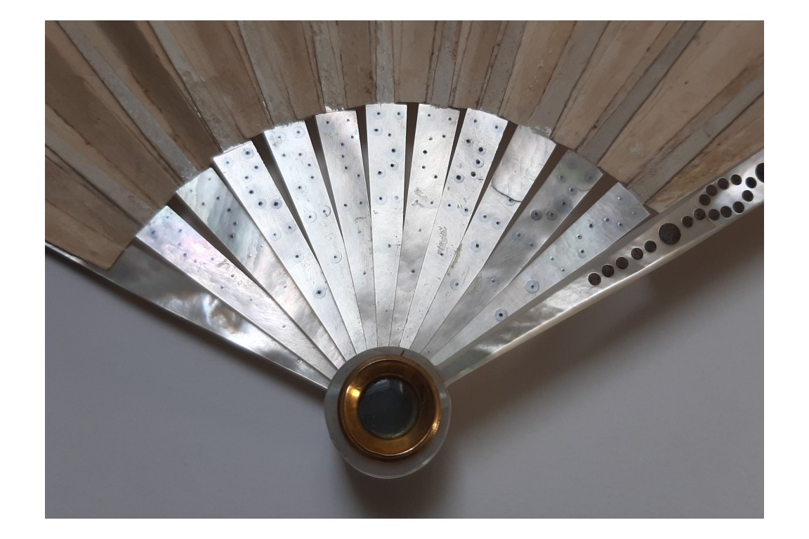 The king of Rome and his dog, lorgnette fan, circa 1816