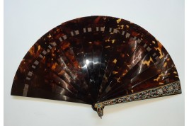 Jewel, tortoiseshell fan, late 19th century