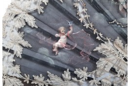 Les cupidons d'Aubert, éventail vers 1885-95
