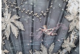 Les cupidons d'Aubert, éventail vers 1885-95