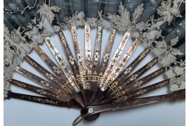Angels by Aubert, fan circa 1885-95
