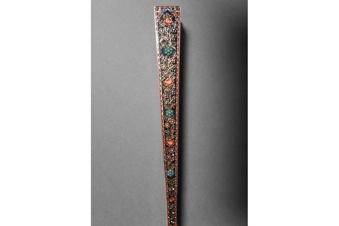 Précieuse galanterie, éventail d'époque Charles X