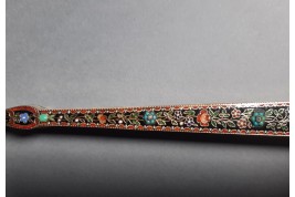 Précieuse galanterie, éventail d'époque Charles X