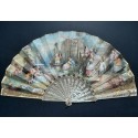To the rhythm of love, fan by Donzel around 1865-70