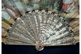 To the rhythm of love, fan by Donzel around 1865-70