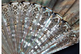 To the rhythm of love, fan by Donzel around 1865-70