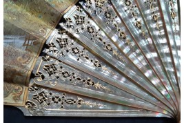 To the rhythm of love, fan by Donzel around 1865-70