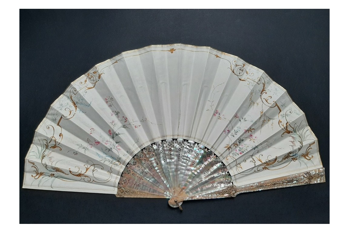To the rhythm of love, fan by Donzel around 1865-70