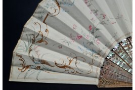 To the rhythm of love, fan by Donzel around 1865-70