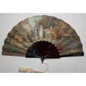 Just married, fan by Donzel, circa 1870-80