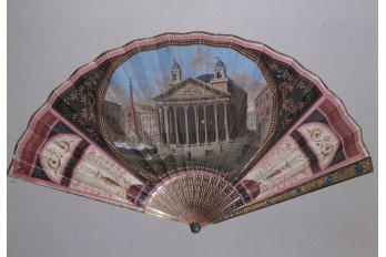 Pantheon, Roma, Grand Tour fan circa 1800-1810