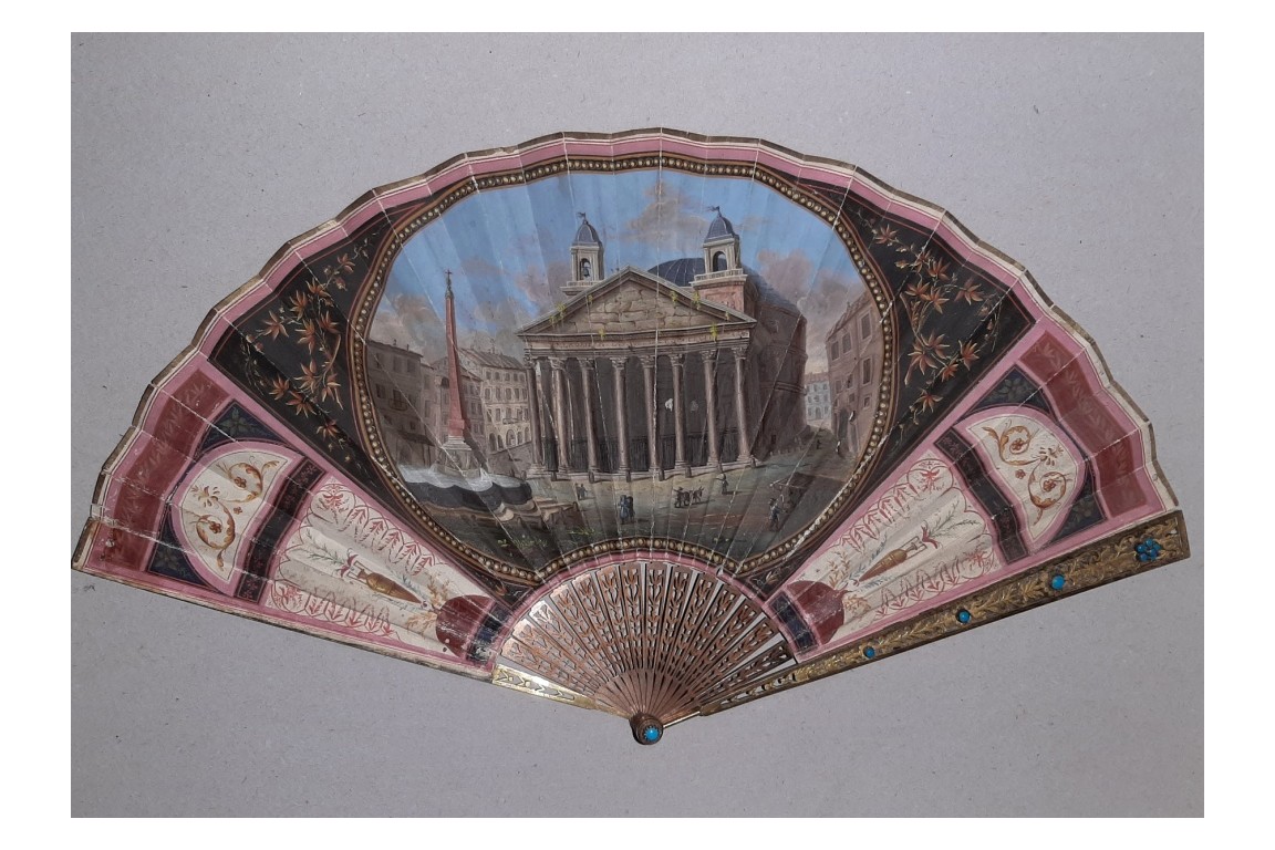 Pantheon, Roma, Grand Tour fan circa 1800-1810