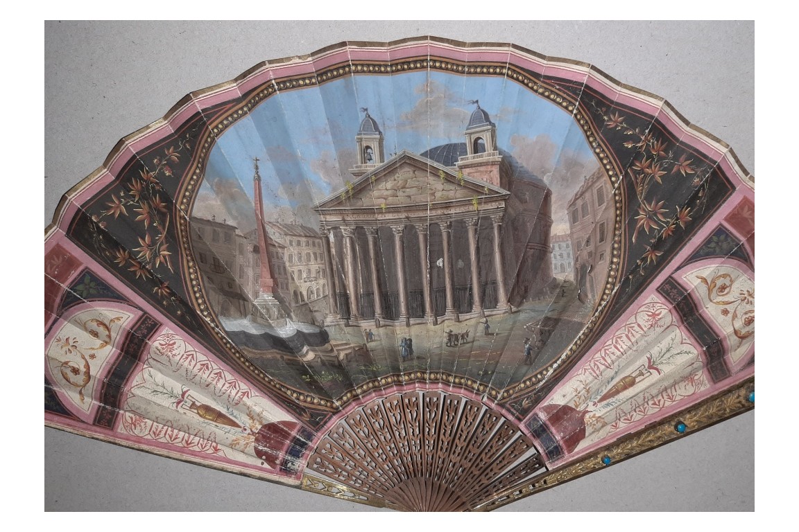 Pantheon, Roma, Grand Tour fan circa 1800-1810