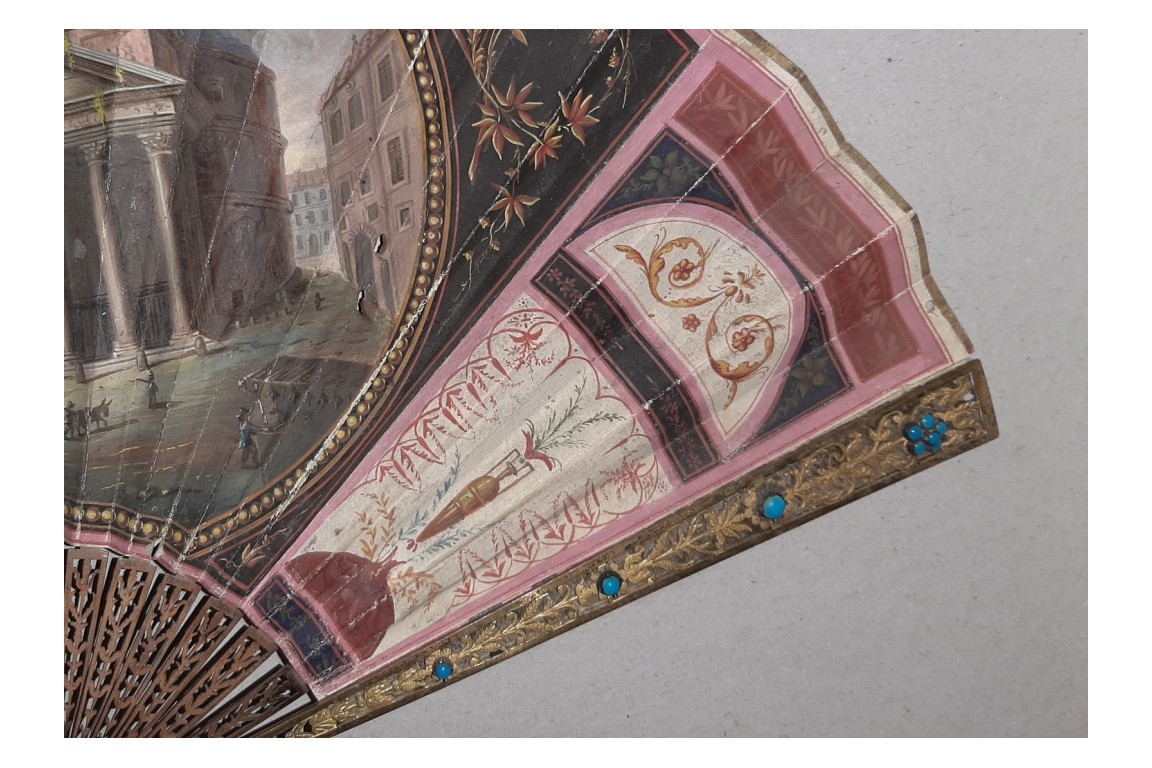 Pantheon, Roma, Grand Tour fan circa 1800-1810