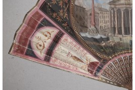 Pantheon, Roma, Grand Tour fan circa 1800-1810