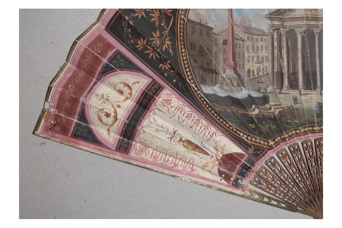 Pantheon, Roma, Grand Tour fan circa 1800-1810