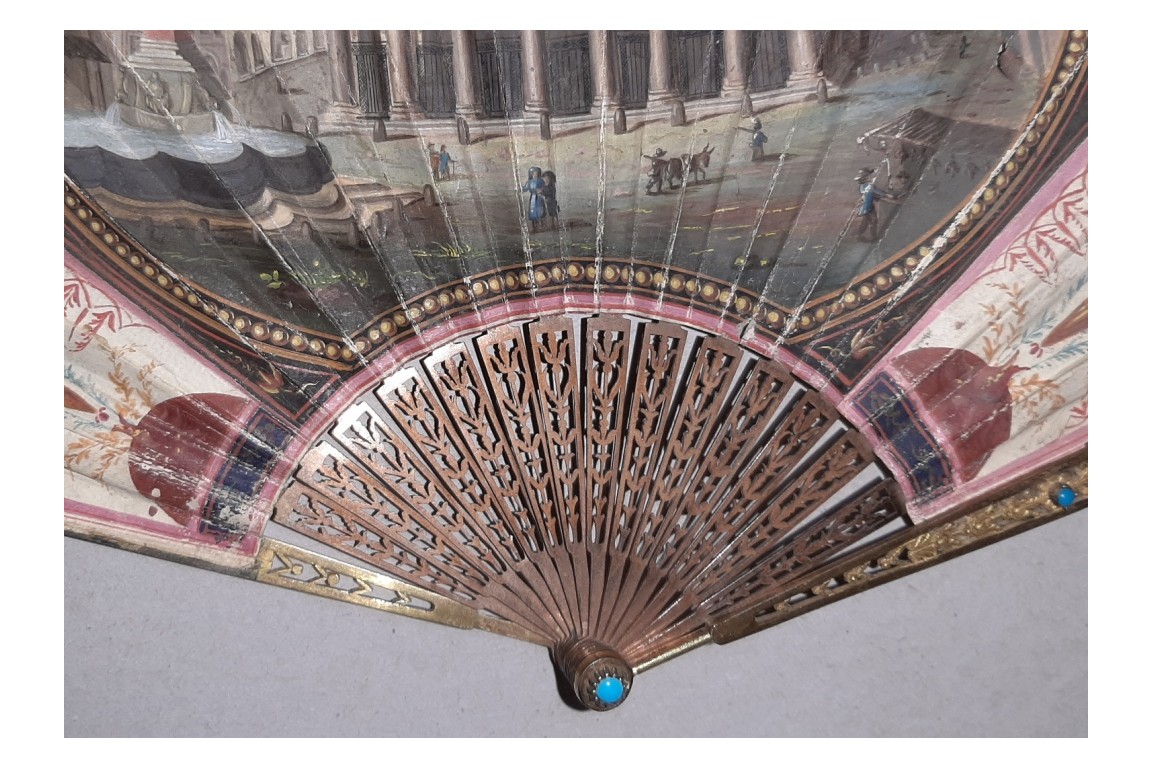 Pantheon, Roma, Grand Tour fan circa 1800-1810