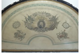 Glory to Ferdinand VII, King of Spain, fan leaf circa 1810