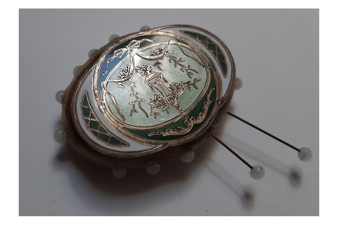 Needle and pins case, 19th century