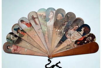 German painters, fan circa 1900