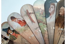 German painters, fan circa 1900