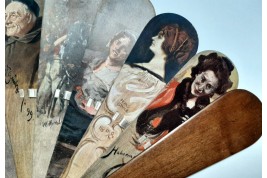 German painters, fan circa 1900