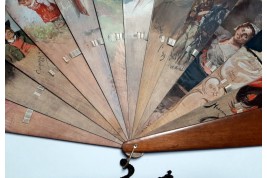 German painters, fan circa 1900