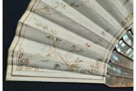 Afternoon party, fan by Fournier circa 1860-70