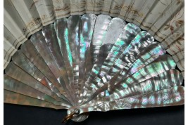 Afternoon party, fan by Fournier circa 1860-70