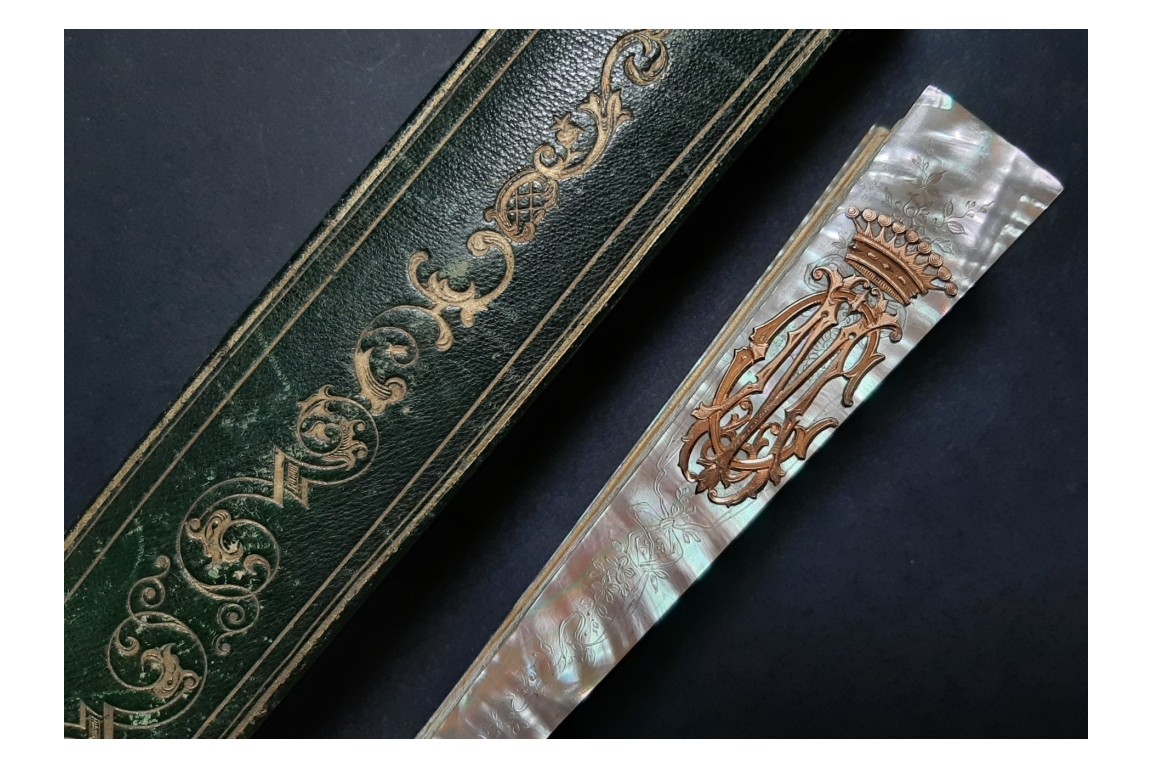Après-midi de fête, éventail de Fournier vers 1860-70