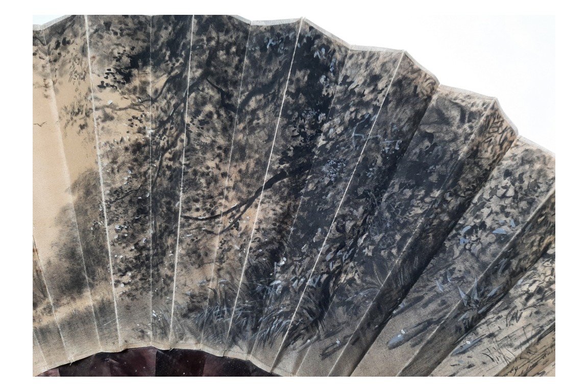 Riou's tribute, fan circa 1880