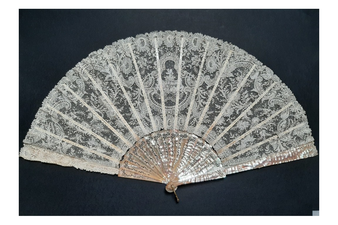 French Marquis' wedding, fan circa 1898