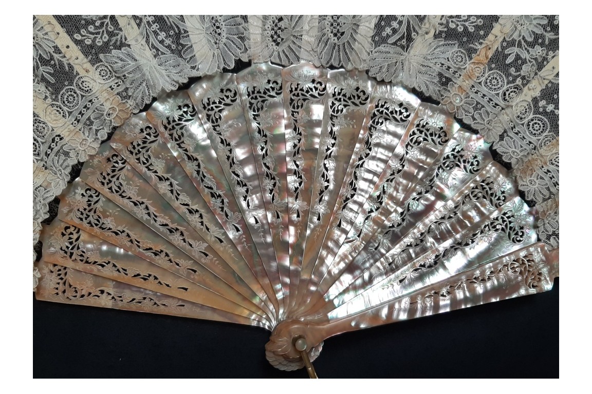 French Marquis' wedding, fan circa 1898