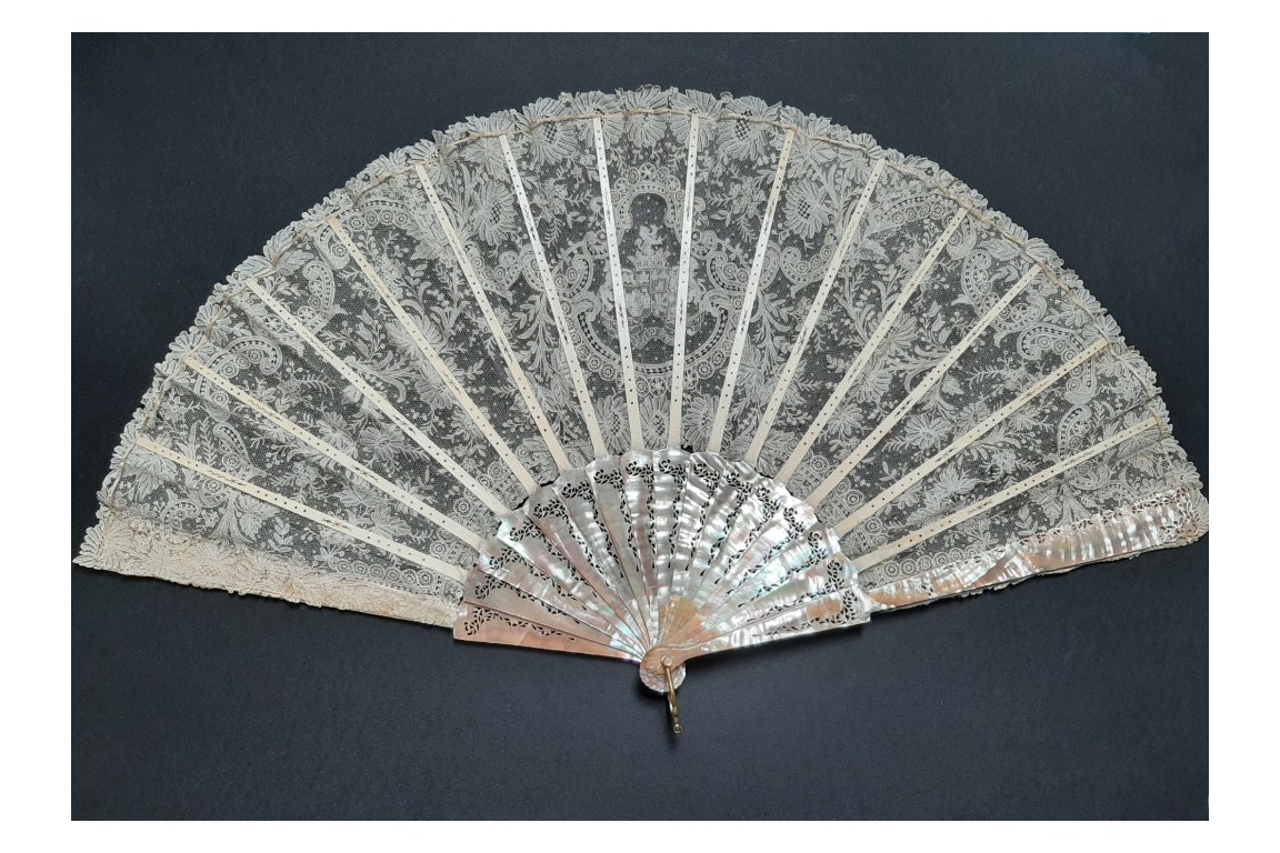 French Marquis' wedding, fan circa 1898