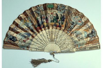 The century fo King Louis XIV, fan circa 1840-60